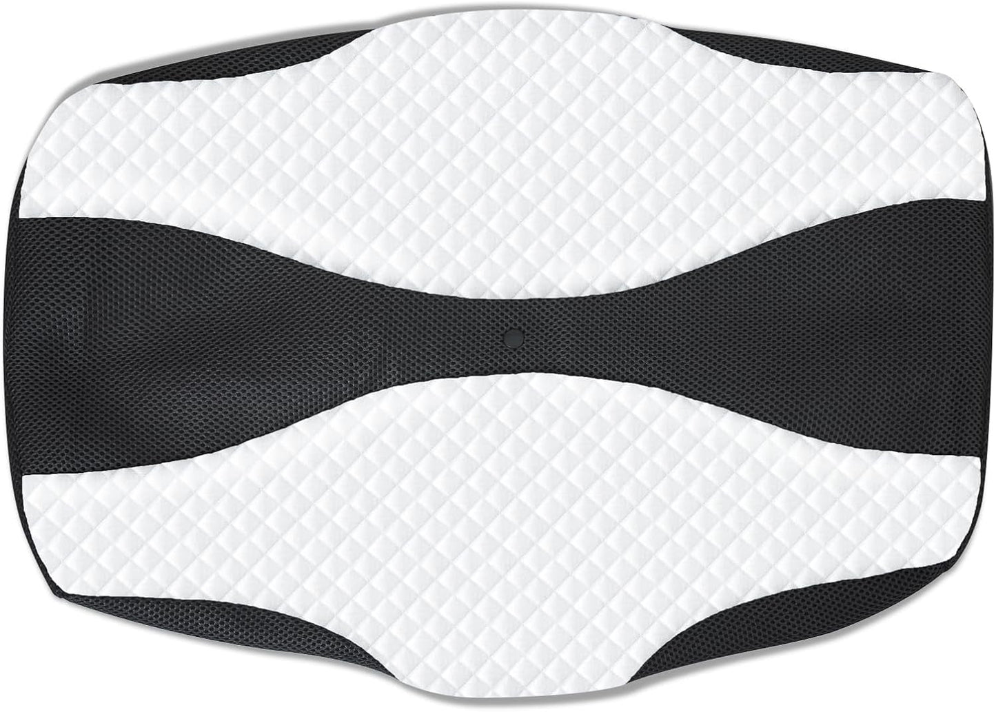 SAHEYER Orthopädisches Kissen Nackenstützkissen Kopfkissen Ergonomisches Nackenkissen Seitenschläferkissen 60 x 40 x 13/11 cm Memory-Schaum-Kissen für Seitenschläfer Rücken Bauch Orthopädische Nackenkissen Naty Shop Schwarzer Kissenbezug