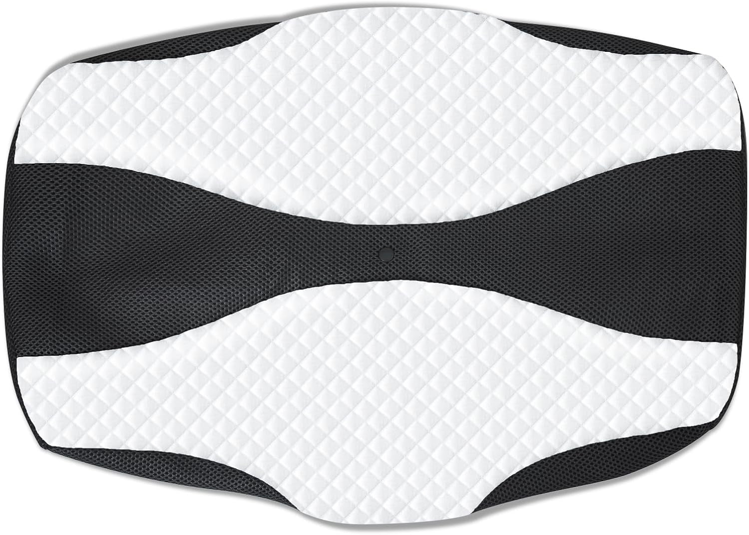 SAHEYER Orthopädisches Kissen Nackenstützkissen Kopfkissen Ergonomisches Nackenkissen Seitenschläferkissen 60 x 40 x 13/11 cm Memory-Schaum-Kissen für Seitenschläfer Rücken Bauch Orthopädische Nackenkissen Naty Shop Schwarzer Kissenbezug