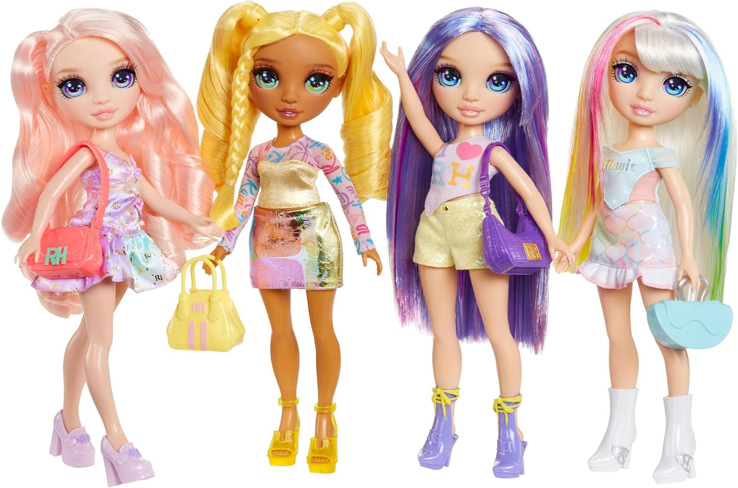 Rainbow High My Fashion Style Puppe – Lila – 28 cm Lila Modepuppe mit attraktivem Outfit und stylischer Tasche, zum Spielen, Posieren, Sammeln, für Kinder von 4–12 Jahren