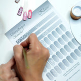 Übungsbögen Nageldesign Nailart (Grundlagen) 3Er Set Übungsbogen Starterset Übung Schulung Tipps Nagelset Nagelart Zubehor Zubehör Nail Art Zum Lernen Ohne Aufkleber Aufkleber Folie Pinsel Stamper ÜB001