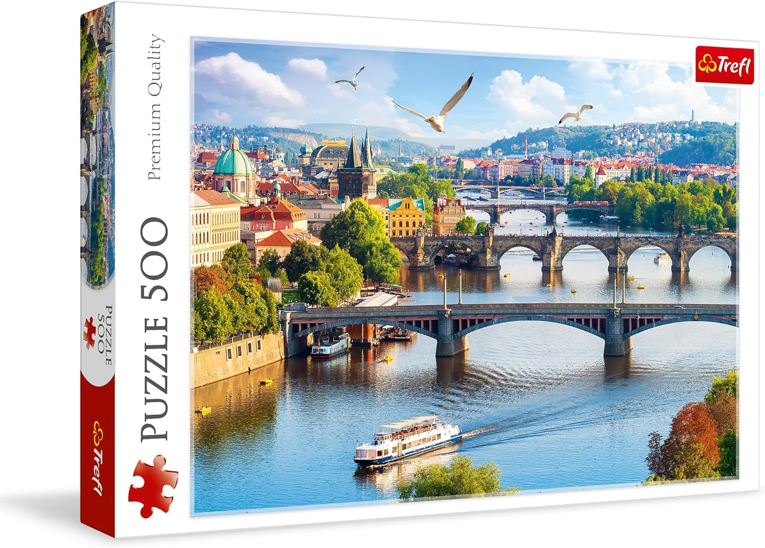 Trefl, Puzzle, Prag, Tschechische Republik, 500 Teile, Premium-Qualität, Für Erwachsene und Kinder ab 10 Jahren Puzzle Naty Shop Mehrfarbig