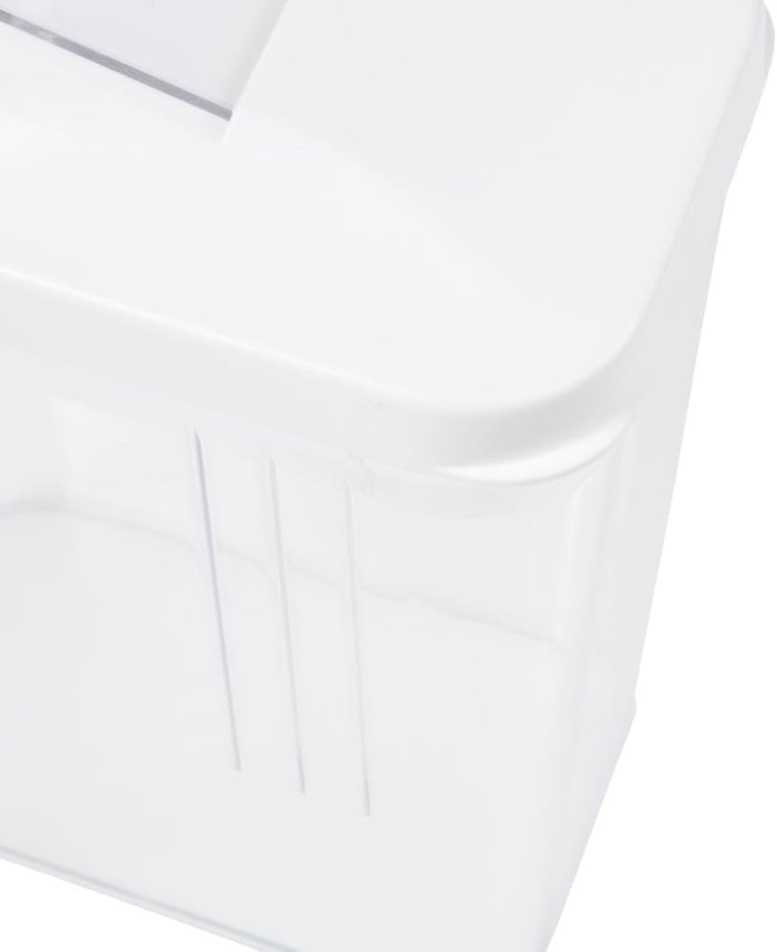keeeper Ausgießbox für Trockenvorräte, stufenlos verstellbarer Dosierdeckel, Kunststoff, 500 ml, 8 x 4,5 x 15 cm, Paola, weiß Frischhaltedosen Naty Shop