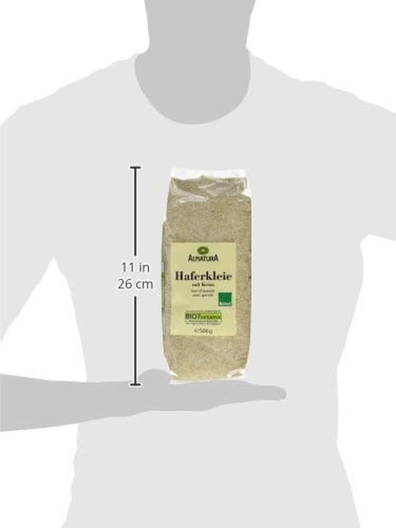 Bio-Haferkleie mit Sprossen, 500 Gramm Cereale Naty Shop