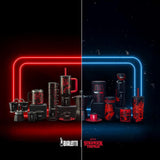 Bialetti Moka Express Stranger Things 3-Tassen-Kaffeemaschine, Musiktaste mit USB-C-Ladefunktion, Nicht für Induktionsherde geeignet, 3 Tassen (130 ml), Schwarz