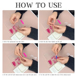 24 Stück French Press On Long Nails Sargweiß Künstliche Nägel Ombre Pink Nude Klebenägel Acrylnagelset Nagelspitzen für Frauen Frühling Sommer Nagelzubehör