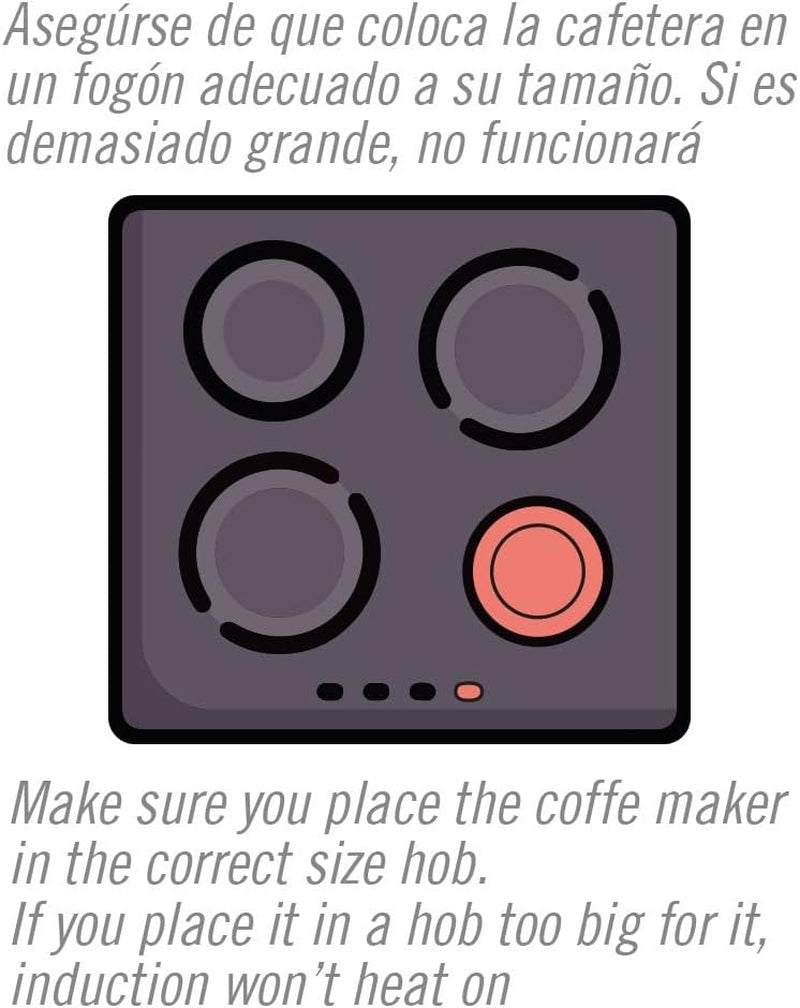NERTHUS FIH 833 Induktions-Espressomaschine für 3 Tassen, klassische italienische Espressomaschine