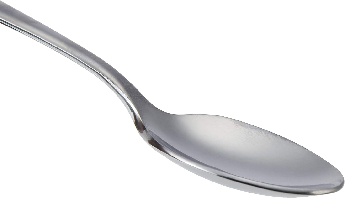 Kaffeelöffel aus Edelstahl, Design mit runden Kanten, 12er-Pack, Silber Naty Shop Kitchen