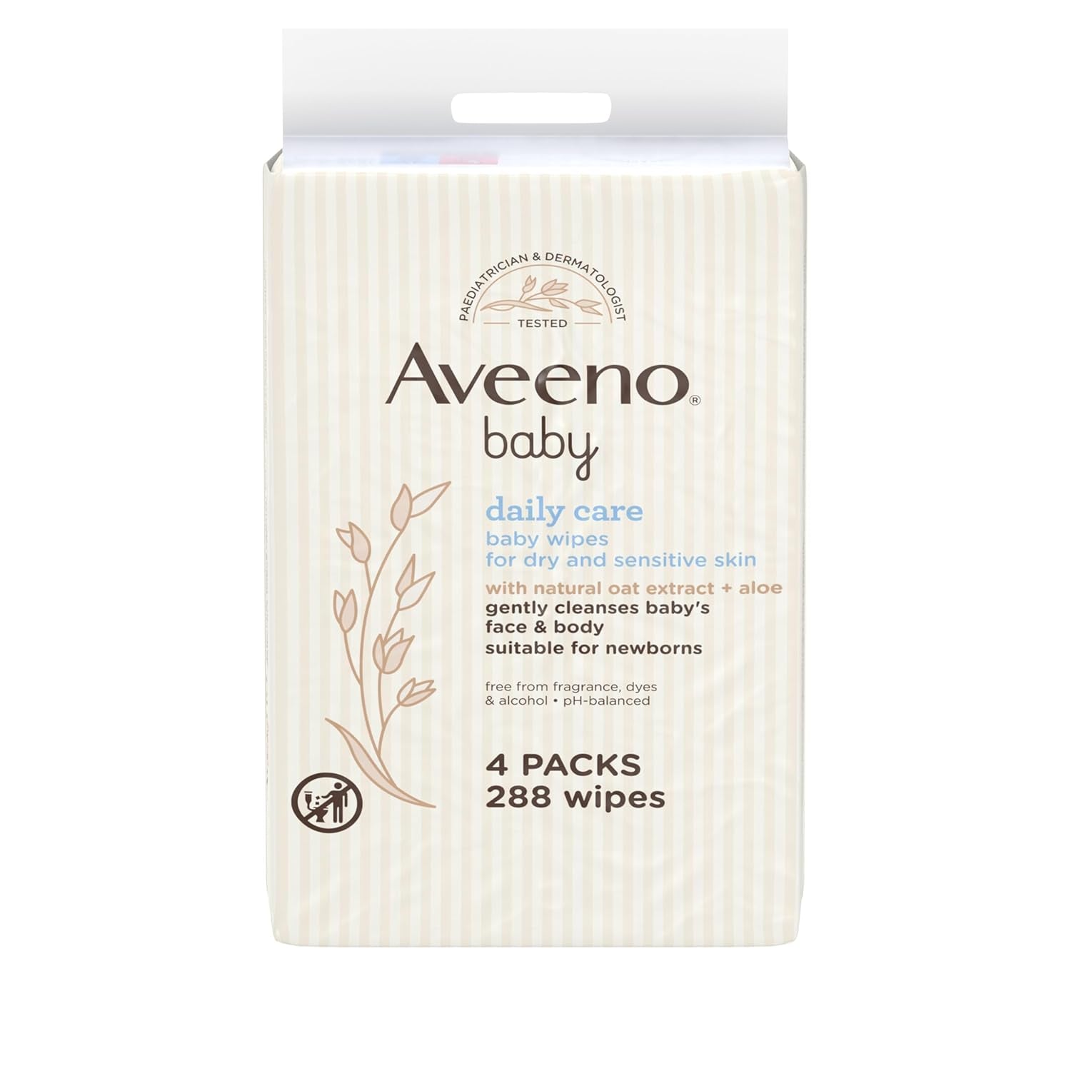 Daily Care Feuchttücher, reinigt sanft und effektiv empfindliche Haut, Baby Essentials, weiß, 12 Stück (insgesamt 864 Tücher)
