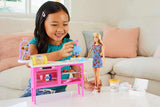 Barbie Malibu Roberts Puppe und 18-teiliges Backset, einschließlich Knete und Donut, Croissant- und Muffinformen, für Kinder ab 3 Jahren, HJY19