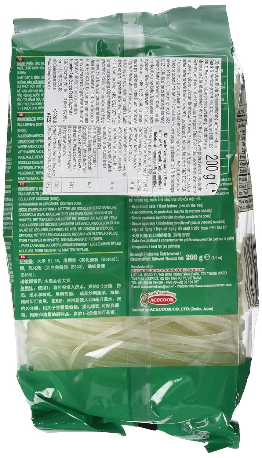 ACECOOK – ODER REISNUDELN – (1 X 200 GR)