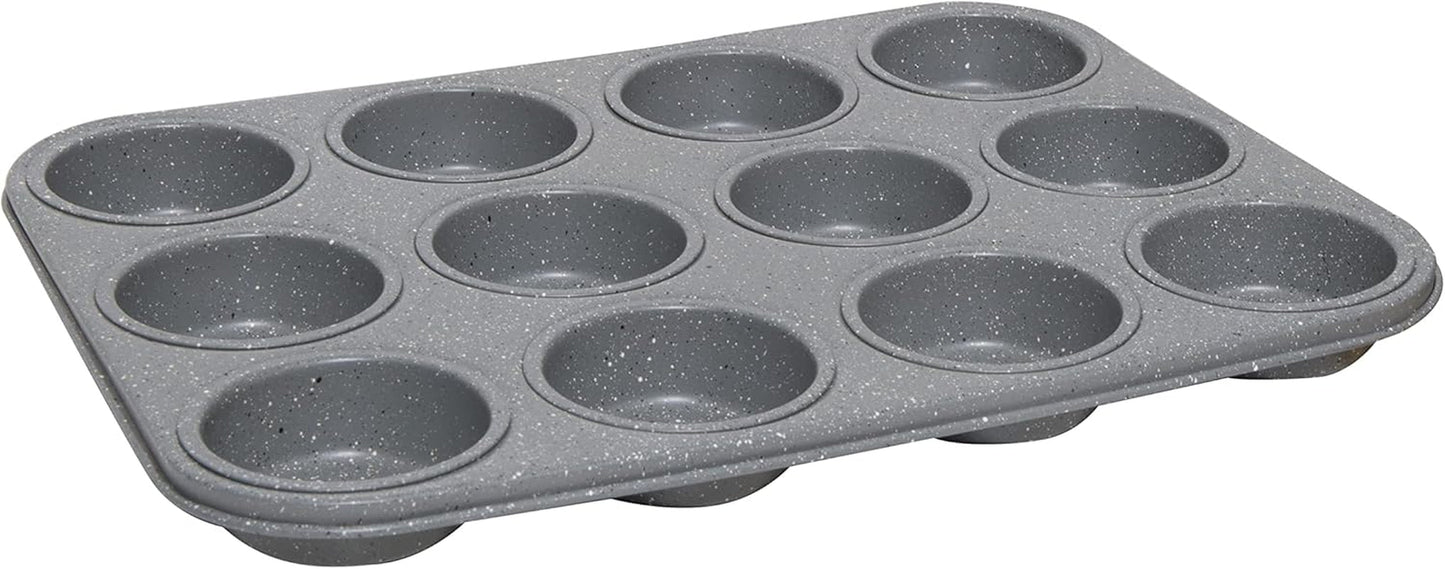 Masterchef MCA-MUF Muffinform Für 12 Cupcakes Muffinblech Aus Karbonstahl, Edelstahl, Stahlformen und Backbleche Naty Shop