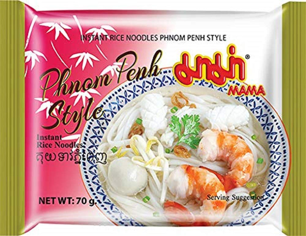 MAMA Phnom Phenh Instantreisnudeln – Orientalischer Stil Instantreisnudeln – Authentische thailändische Küche – 12 x 70 g