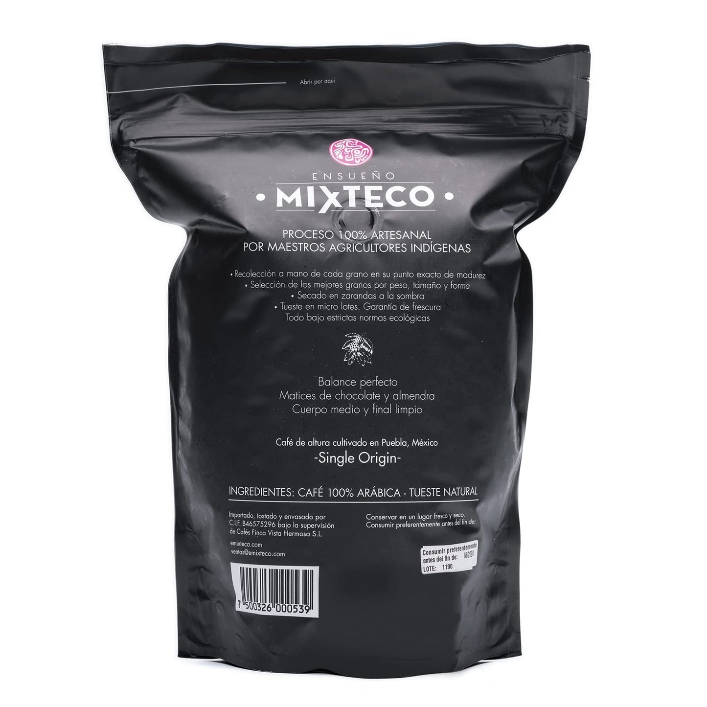 Geröstete Arabica-Kaffeebohnen | 500 g mit einem Hauch von Kakao und Mandeln | Von einer traditionellen Kaffeerösterei | Zarter Geschmack