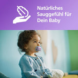 Philips Avent Ultra Air Schnuller – Set mit 2 BPA-freien, atmungsaktiven Schnullern für Babys ab 18 Monaten, inklusive Tragetasche und Sterilisation, Whale/Whale (Modell SCF349/24)