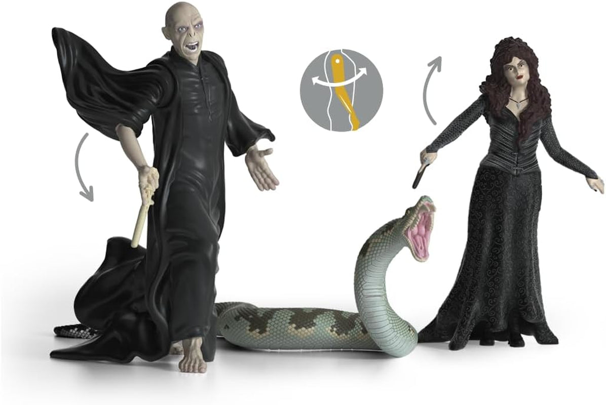 Schleich 42684 Lord Voldemort, Nagini & Bellatrix Lestrange, Ab 6 Jahren, HARRY POTTER – Spielfigur, 21 X 16 X 18 cm Actionfiguren Naty Shop