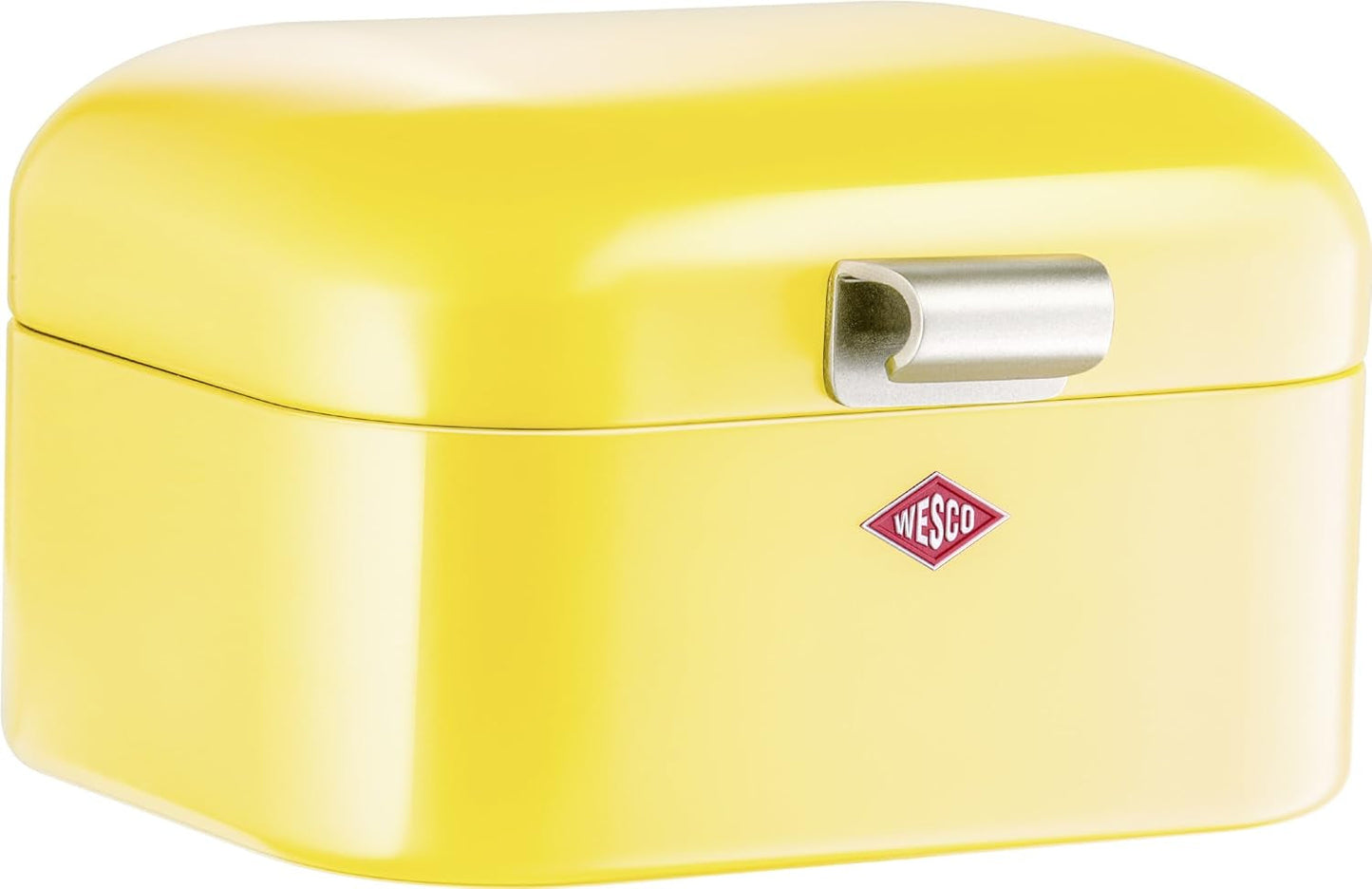 Wesco 235 001 Mini Grandy Brotkorb 17 x 18 x 12 cm (L/B/H) rosa, Edelstahl Frischhalteboxen Naty Shop Zitronengelb