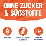 Alpro Kokosnussdrink ohne Zucker – Ohne Süßstoffe – Vegan und milchfrei – Von Natur aus laktosefrei und fettarm – Reich an Kalzium und Vitaminen – 8 x 1 L