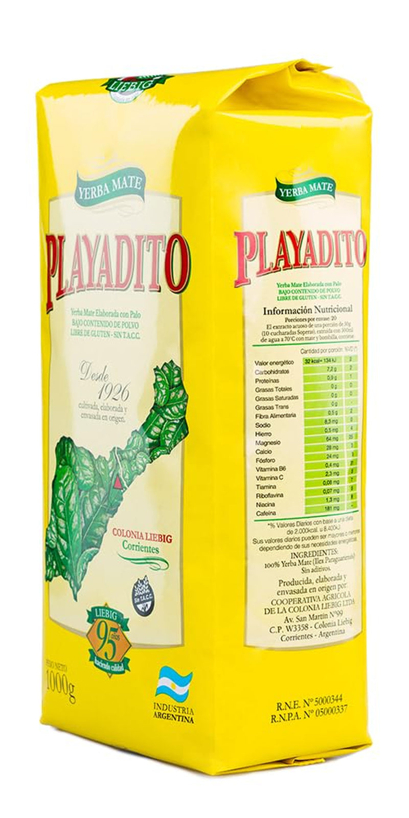 Yerba Mate Tee 1 kg – 3er Pack – antioxidativ, energetisierend, enthält Mineralien und Vitamin B – aus Argentinien