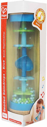 Hape Regenmacher | Mini-Musikspielzeug mit Holzglocken, blau Toys Bebe Naty Shop