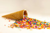 RUF Streusel aus farbigem Zucker in Regenbogenfarben, 1 Kilo Streusel Naty Shop