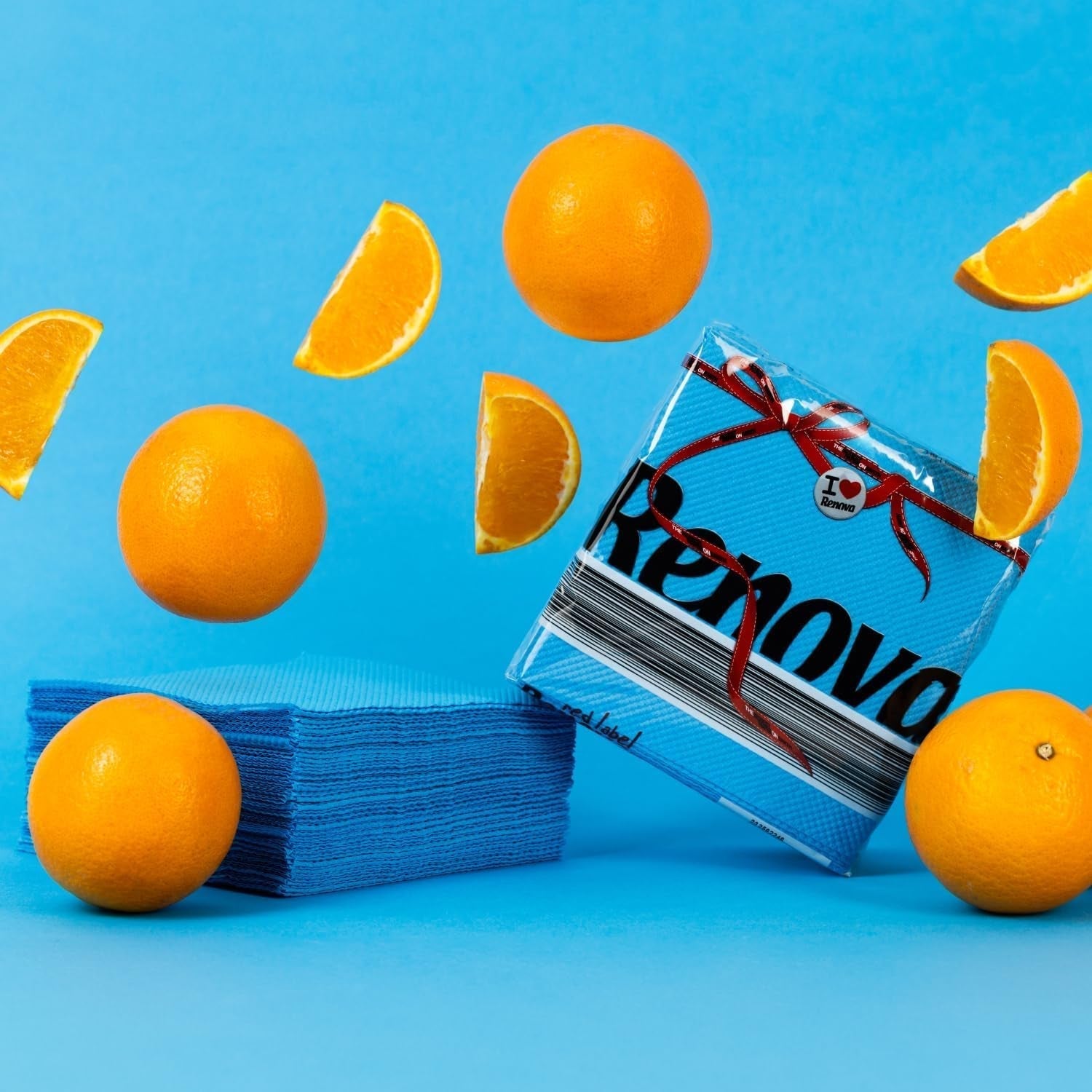 Renova Papierservietten, Red Label Blue 70 Servietten