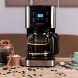 Espresso mit Filter Cecotec Coffee 66 Drop and Touch, Leistung 950 W, 1,5 l, 12 Tassen, Touchscreen, Glaskaraffe, 24-Stunden-Timer, 6 Schalter, wiederverwendbarer Netzfilter