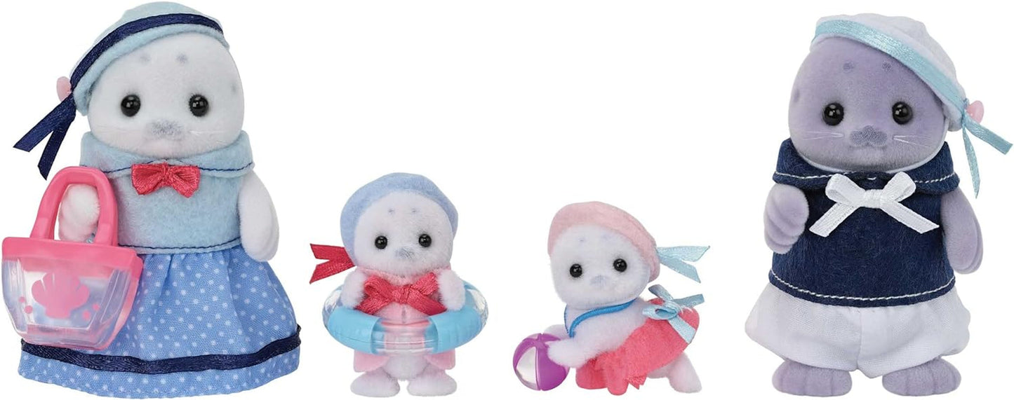 Sylvanian Families – 5759 Robbenfamilie, Tierfigur, detailliertes Spielzeug für Kinder ab 3 Jahren, Naty Shop Dolls