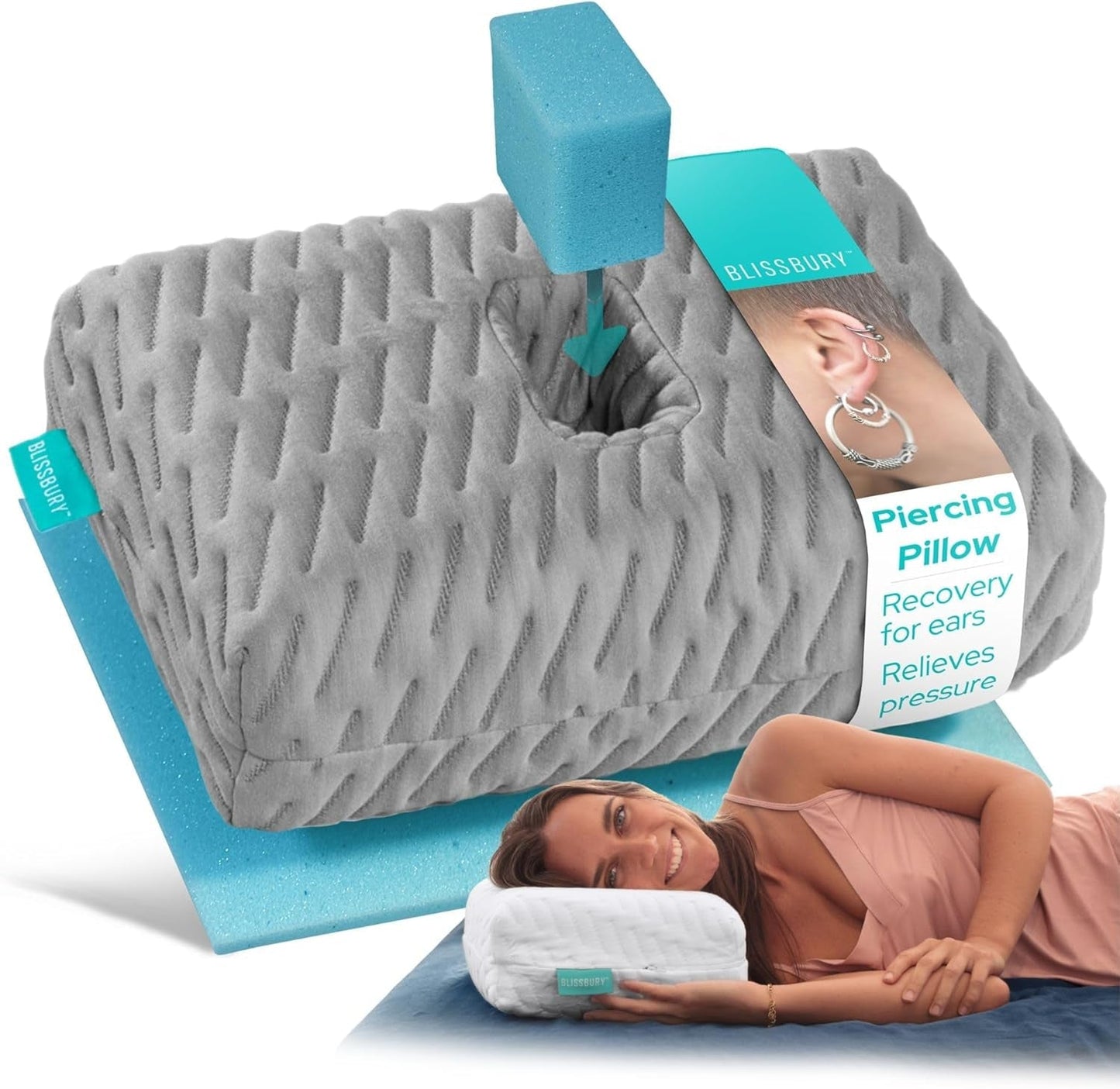 BLISSBURY Mini-Ohrkissen für Menschen mit Ohrenschmerzen Naty Shop Standardkissen Standardtitel
