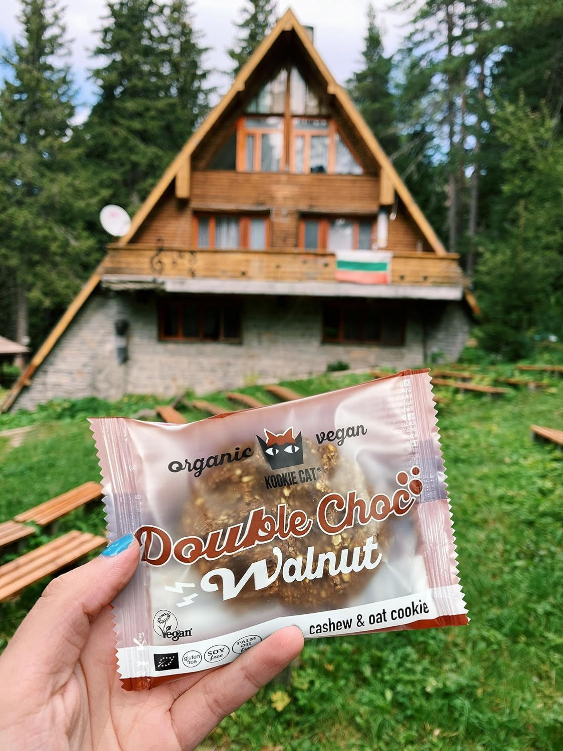 Doppelnussschokolade – Vegan, glutenfrei, sojafrei, Bio-Cashew- und Haferkekse – 12 x 50 g Multipack (2er-Pack)
