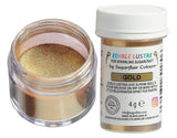 Essbare Lebensmittelfarbe von Sugarflair, Gold – Lebensmittelglasurpulver für Kuchen, Muffins, Schokolade, Gebäck, Desserts, Eiscreme, Getränke, Cocktails und mehr – 4 g
