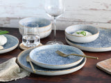 CreaTable, 21652, Uno Mykonos-Serie, 12-teiliges Geschirrset, Porzellanteller-Set, spülmaschinen- und mikrowellengeeignet, hergestellt in Portugal
