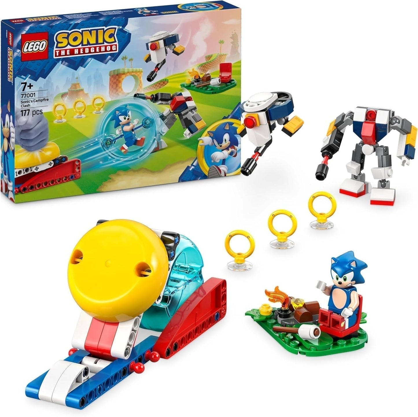 LEGO Sonic the Hedgehog Sonics Showdown At The Campfire Spielspielzeug für Kinder und Videospielfans Bauset für Jungen und Mädchen 7 Jahre altes Abenteuerset Sammlerstück 77001 Bausets Beuche den LEGO-Store Standardtitel