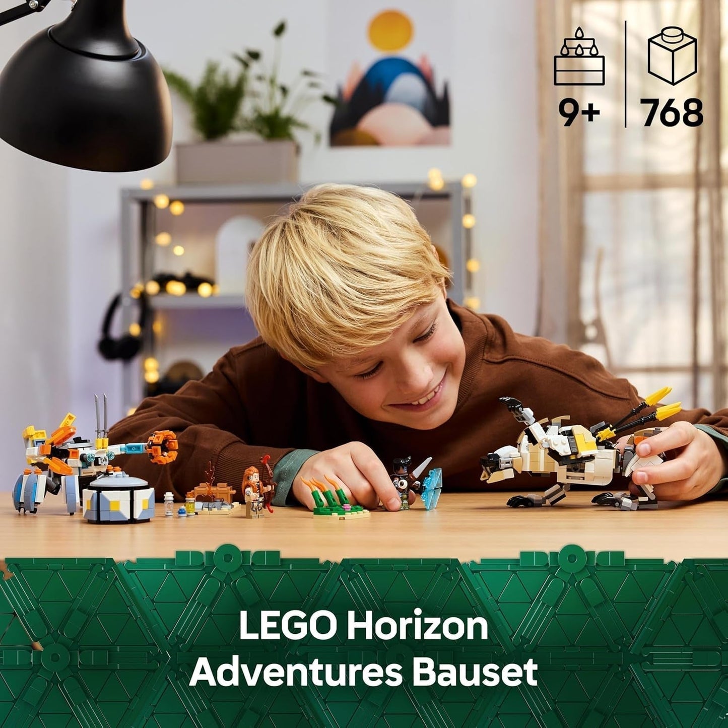 LEGO Horizon Adventures Aloy und Varl Vs. Gepanzerter Walker und Sawtooth, Monsterauto-Spielzeug und Minifiguren, Sammelset für Videospielfans, Jungen und Mädchen ab 9 Jahren 77037 Bausätze Besuchen Sie den LEGO-Store