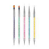 Nagel Art Fineliner Pinsel[5 Stück],Nagel Art Liner Pinsel,Professional Detail Pinselset,Nagellack Pinsel,Für Nail Art Design Painting Salon,Nageldesign Nagel Fußpflege