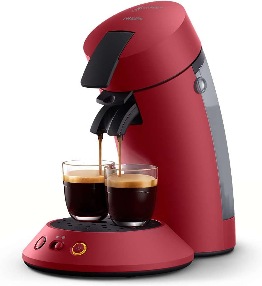 PHILIPS Senseo CSA210/91 Espressomaschine mit Senseo Original+ Kapseln, rot