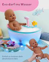 BABY Born Eva – Babypuppe 43 cm – 10 Funktionen inklusive Zubehör und Matratze – Funktioniert komplett ohne Batterien – Geeignet für Kinder ab 3 Jahren