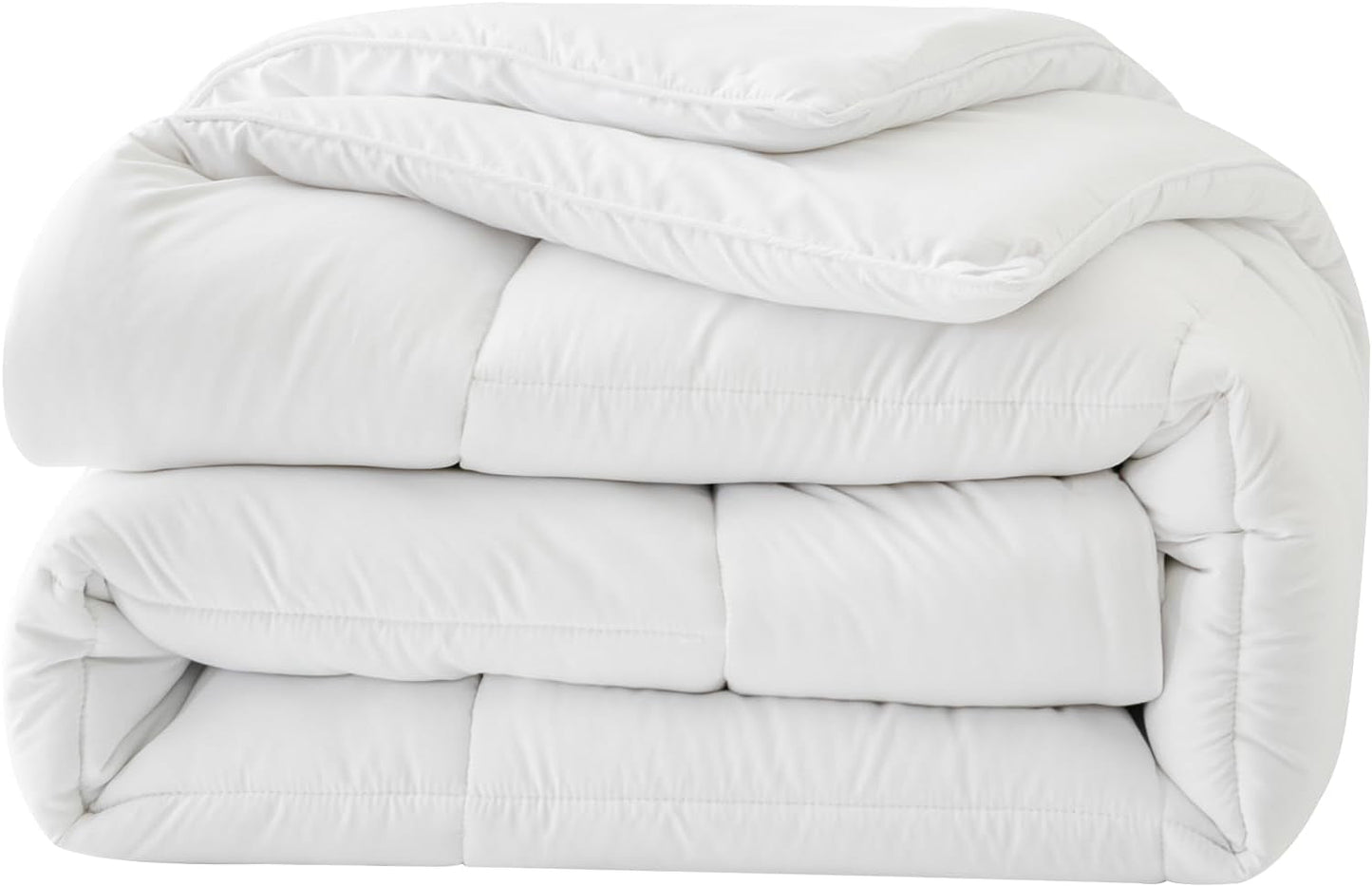 Sommerdecke 155 x 220, leichte Sommerdecke, 90 g/m², Steppdecke 155 x 220 cm, dünne Steppdecke, ohne Bezug verwendbar, kühlende Steppdecke, weich, gemütlich, weiß, Steppdecken und Steppdecken, Naty Shop Steppdecken für 4 Jahreszeiten, 200 x 200 cm