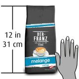 Der-Franz Melange Kaffee, Stärke 3/5, 100 % Arabica, ganze Kaffeebohnen, 4 x 1000 g