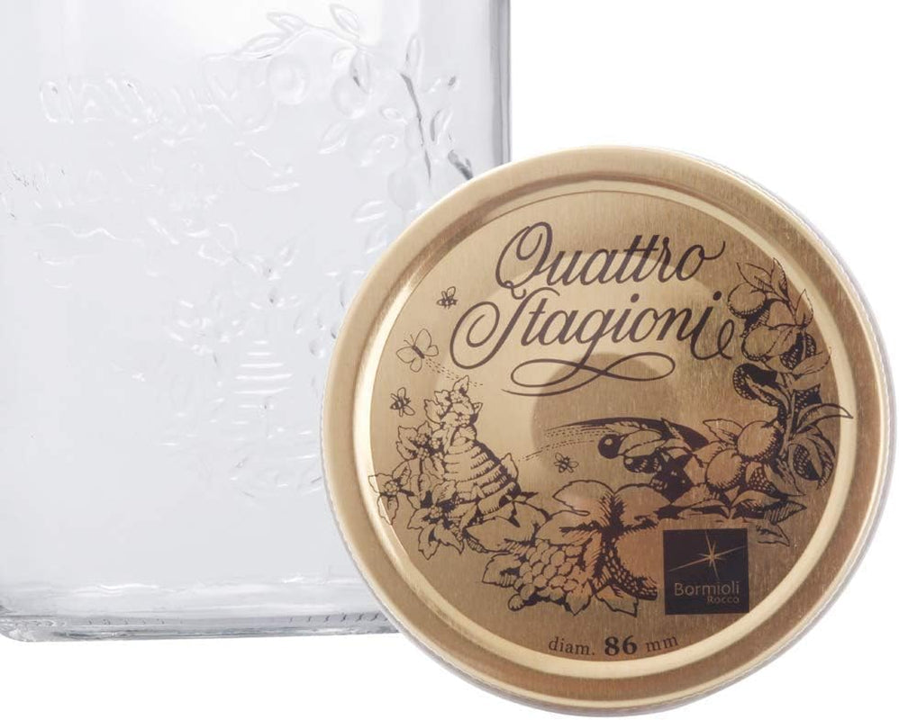 Bormioli QUATTRO STAGIONI Vorratsglas 1 Liter (2er Pack) Frischhaltedosen Naty Shop