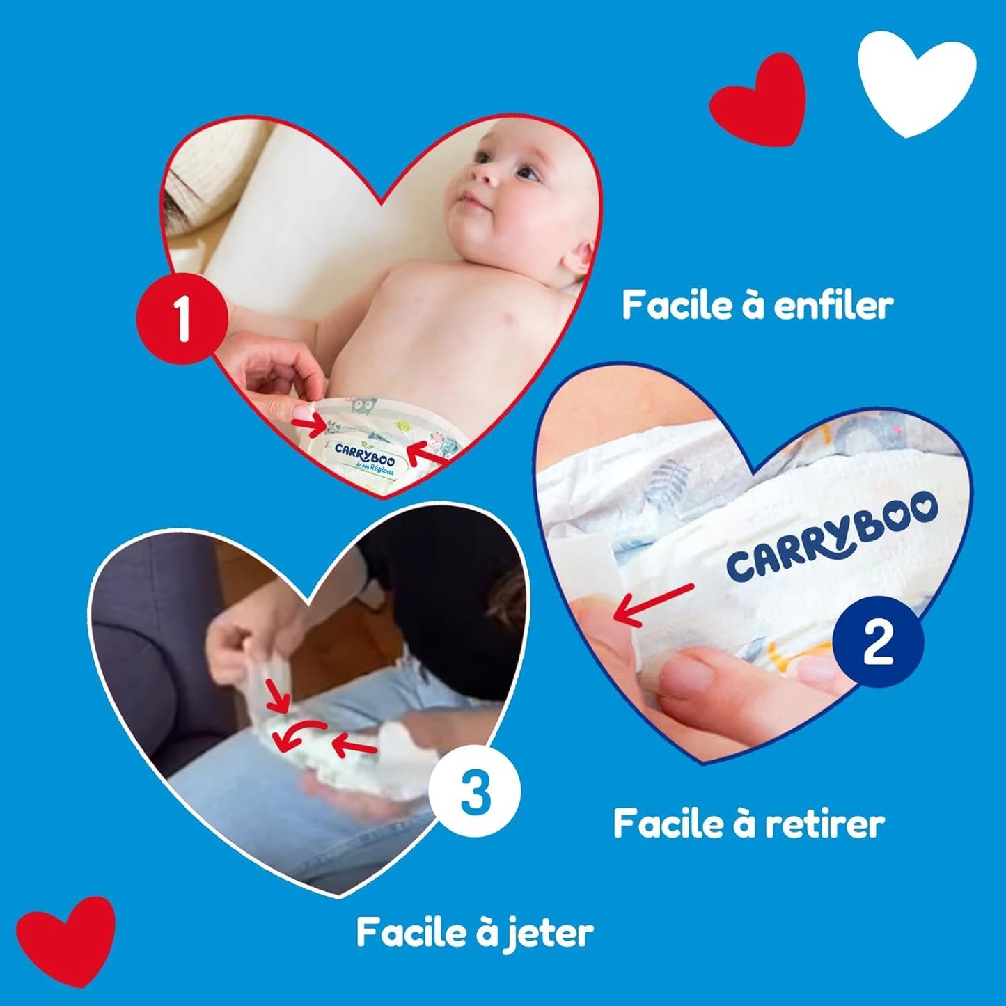 - Windelgröße 1 (2-5 kg) – gesund und extrem saugfähig – 12 Stunden auslaufsicher – ohne unerwünschte Substanzen – hergestellt in Frankreich – erschwinglicher Preis – 120 Wegwerfwindeln