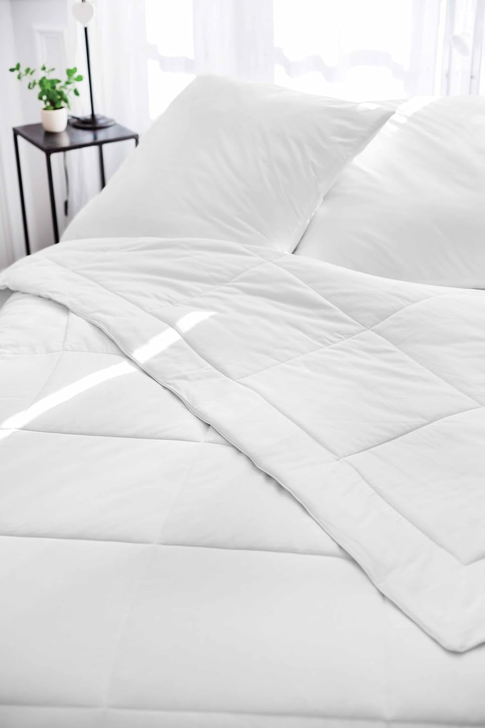 Toison D'Or Silkydor natürliche Steppdecke, 380 Satin-Baumwolle, 240 x 280 cm, weiß Steppdecken und Steppdecken Naty Shop