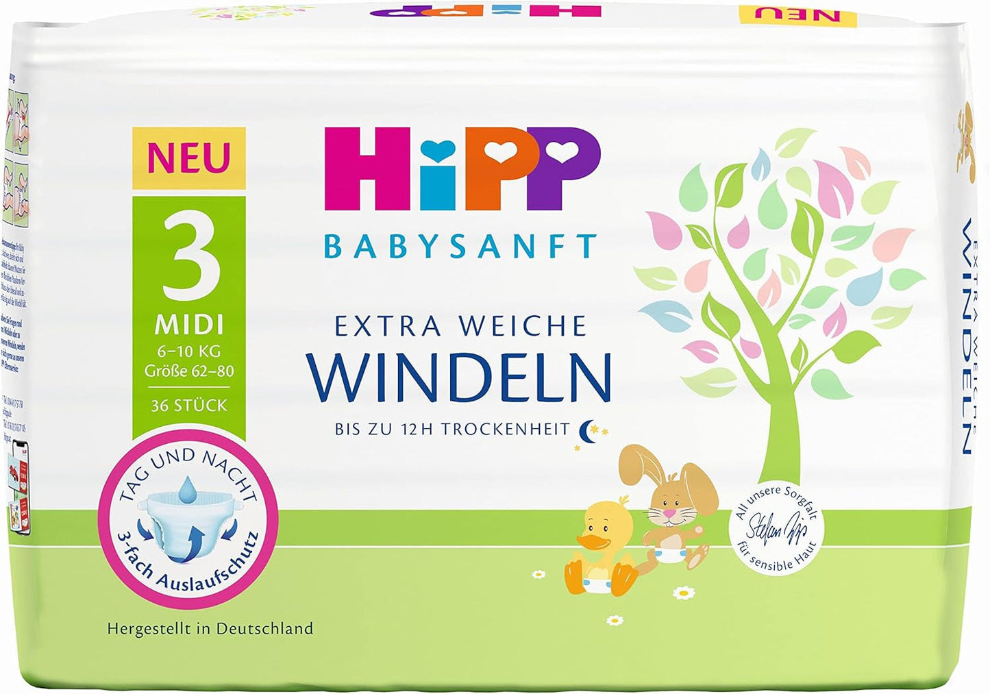 Midi 3 Carry Windeln, 3er Pack (3 x 1 x 36 Stück)
