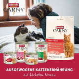Adult Pure & Mild Nassfutter für Katzen mit Huhn und Katzenminze (32 x 100 g), für empfindliche Katzen, getreide- und zuckerfrei, leicht verdauliches Nassfutter mit Huhn