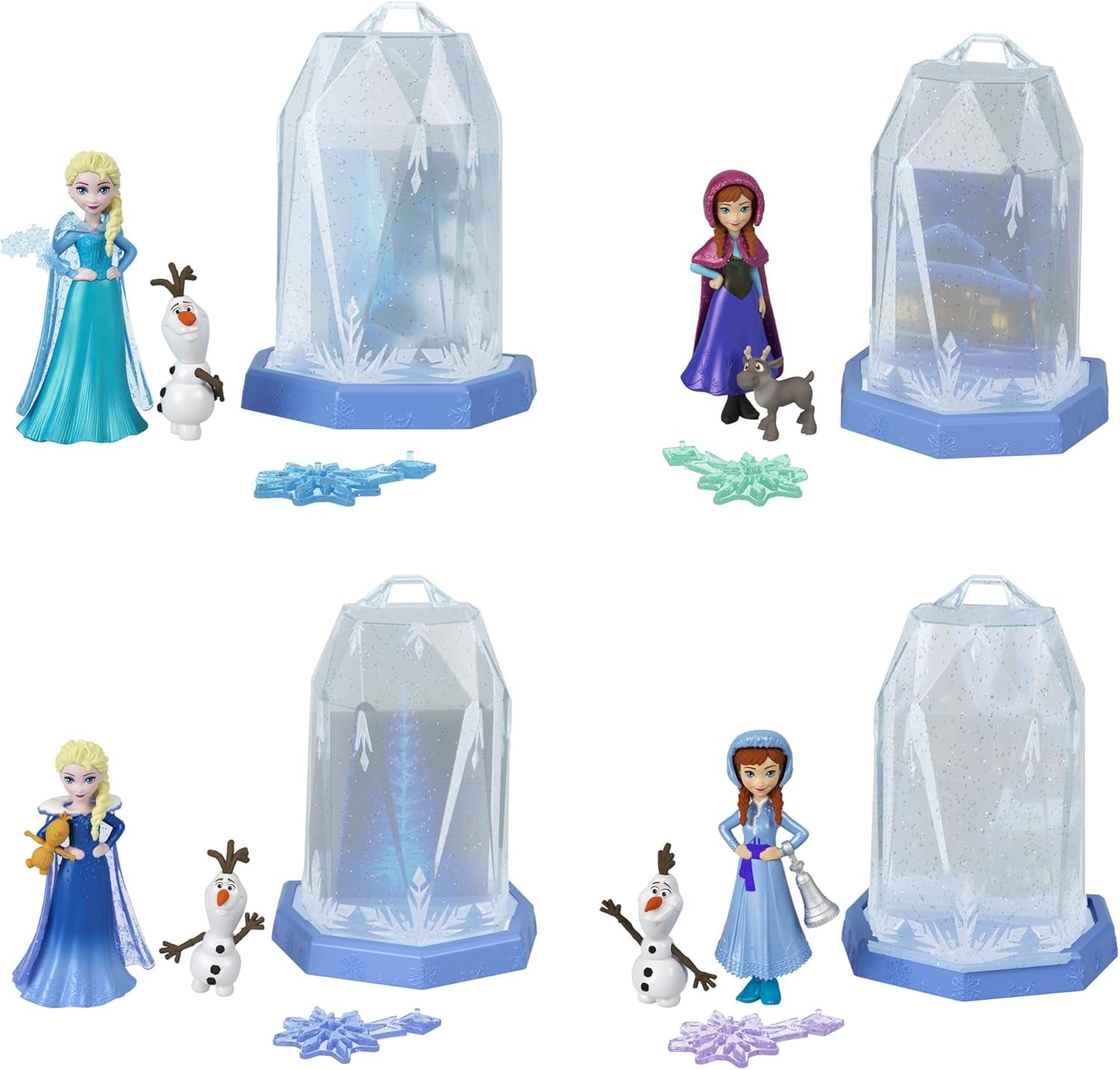 Mattel Disney Frozen Ice Reveal Squishy-Eis-Gel-Puppe und 6 Überraschungen, einschließlich Friends-Figur und Zubehör (Puppen können variieren) HRN77 Naty Shop Dolls