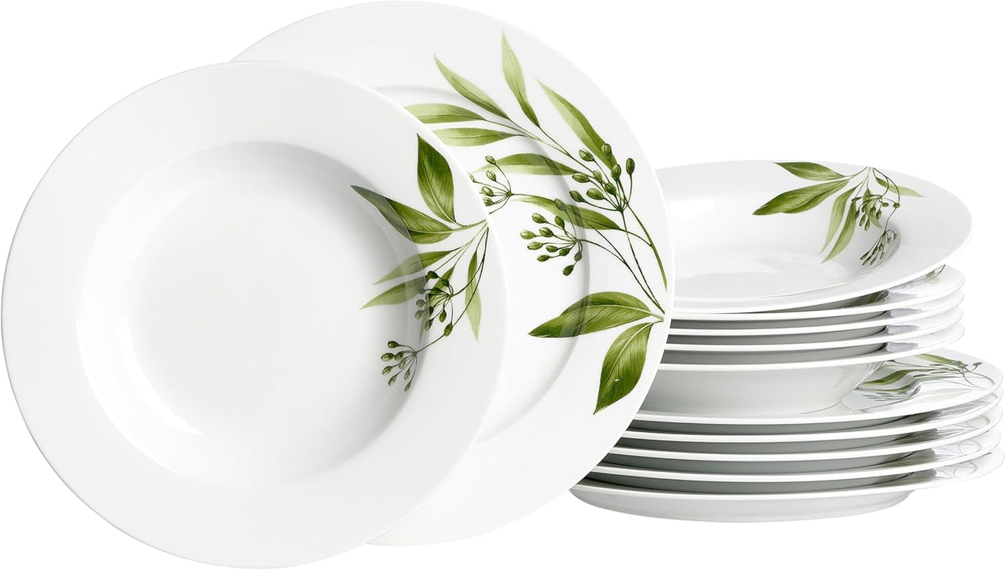 Ritzenhoff & Breker Evora Tafelservice, 12-teilig, Porzellan, weiß