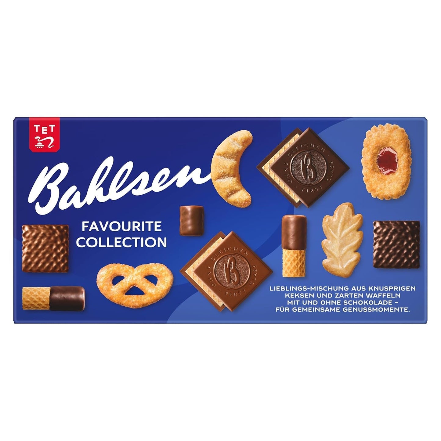 Bahlsen Favorite Collection S Packung mit 6 knusprigen Keksen und Waffelmischungen, dunkle Schokoladenmilch (6 x 161 g / 966 g)