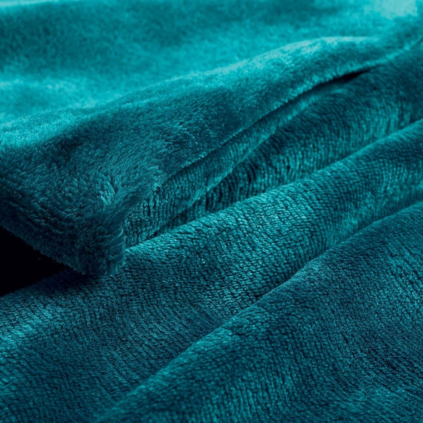 Douceur D'Intérieur FLANOU Plaid, Polyester, Blau, 125 x 150 cm Bettdecken und Steppdecken Naty Shop