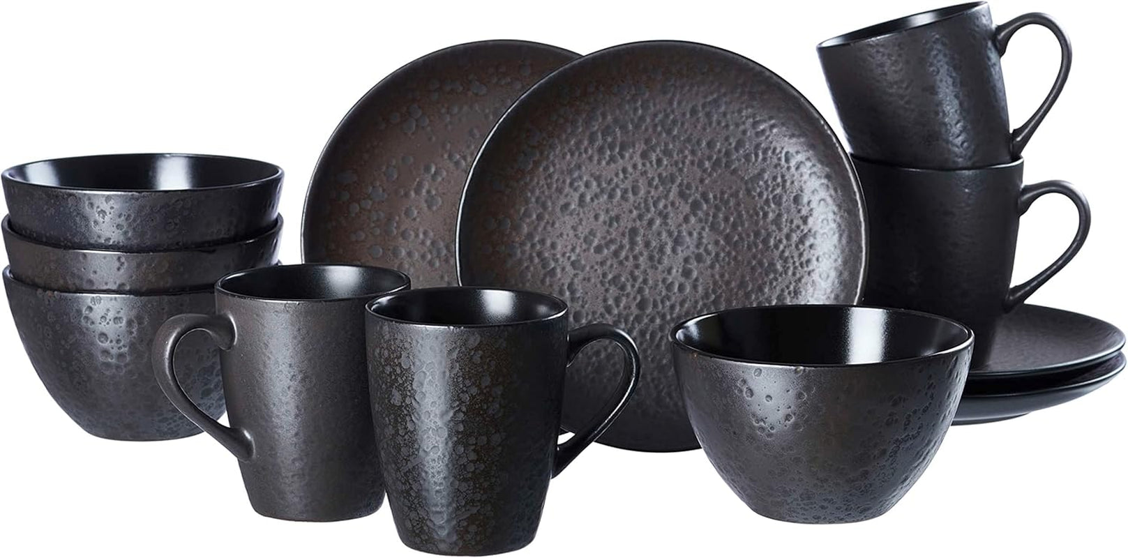 Ritzenhoff & Breker Kitwe Frühstücksset, 12-teilig, Schwarz