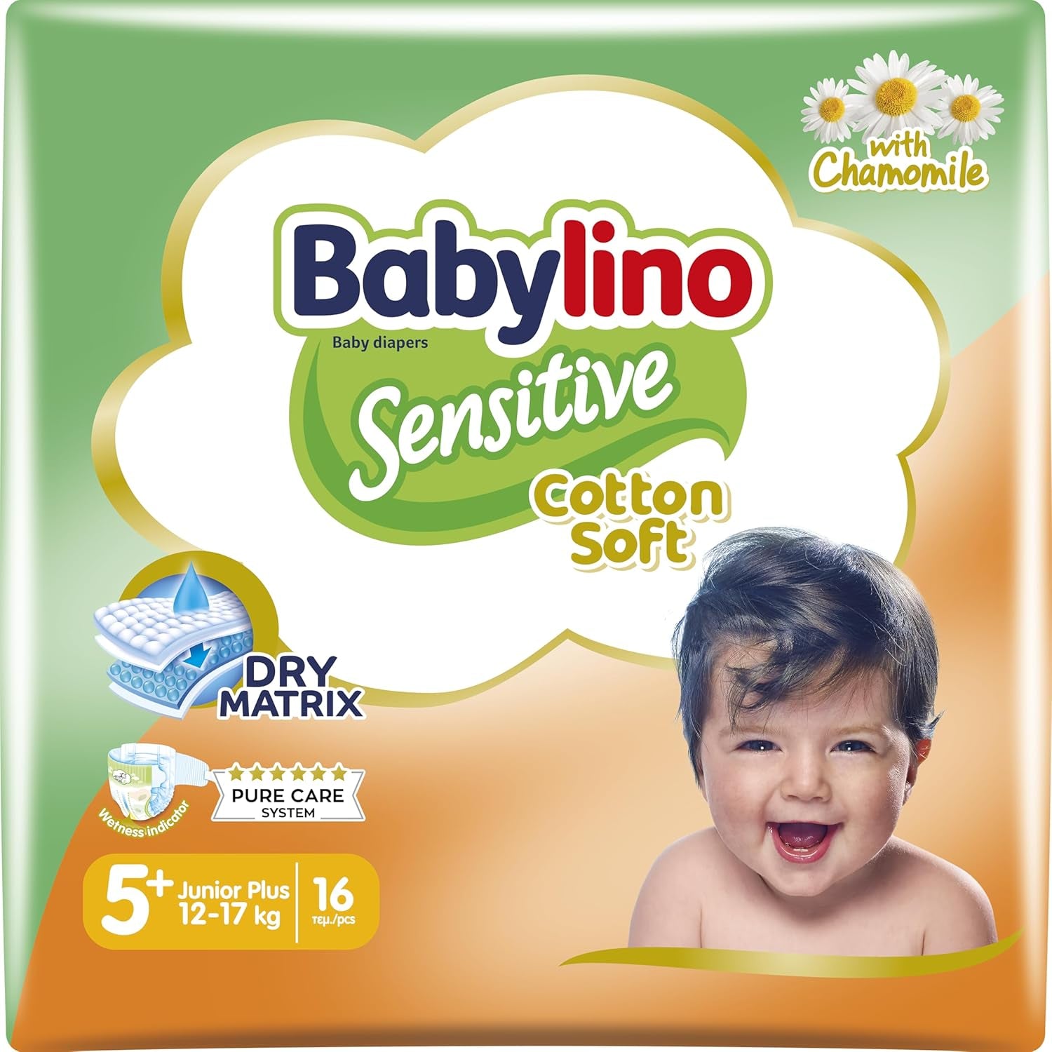 Windeln für empfindliche Babys, Größe 6, extra groß (13-18 kg), 114 Windeln