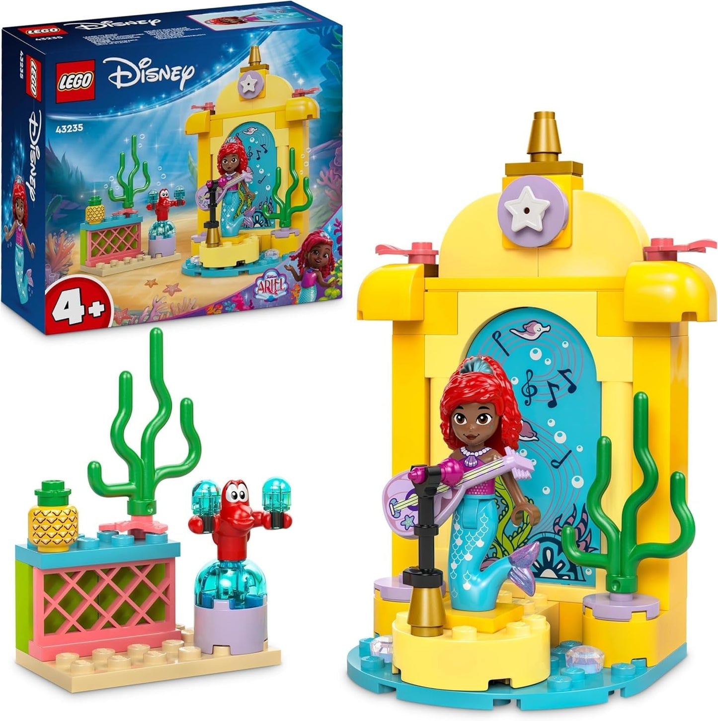 LEGO® Disney Princess Arielles musikalische Bühnenbauspielzeug für Kinder mit 2 Figuren, Geschenkidee für Mädchen und Jungen ab 4 Jahren und TV-Serien-Fans, Kinderspielzeug 43235 Bausets Besuche den LEGO-Store Standardtitel